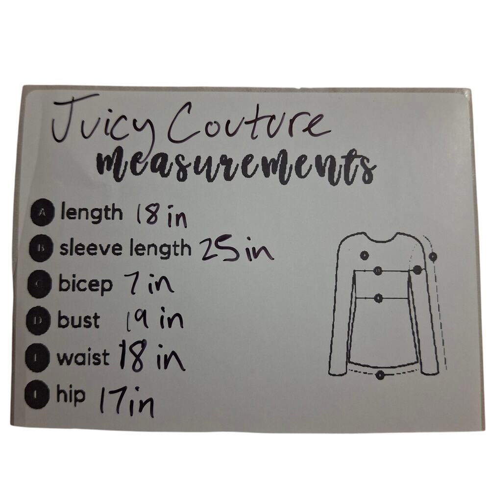 Y2k Juicy Couture Soft Brown Tracksuit Hoodie size Large - Picture 7 of 7